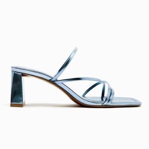 Zara Blue Strappy Sandals